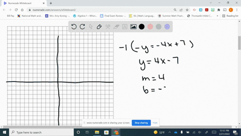 graph-the-following-lines-using-the-technique-that-seems-most-appropriate-y-4-x7