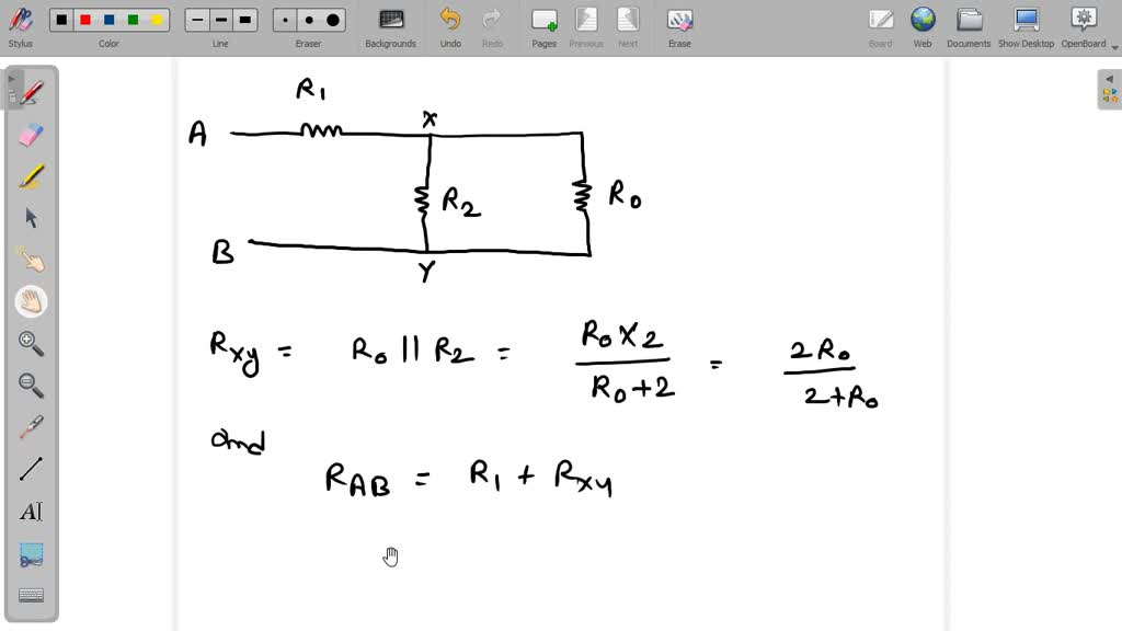 SOLVED:A circuit with an infinite no of resistance is shown in fig. the ...