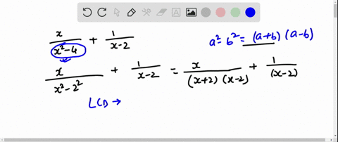 perform-the-addition-or-subtraction-and-simplify-fracxx2-4frac1x-2-3