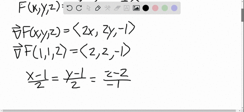 where-does-the-normal-line-to-the-paraboloid-z-x2-y2-at-the-point-1-1-2-intersect-the-paraboloid-a-s