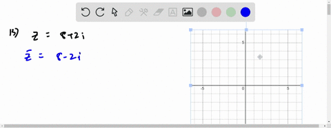 SOLVED:13-14 : Sketch the complex number z and its complex conjugate z ...