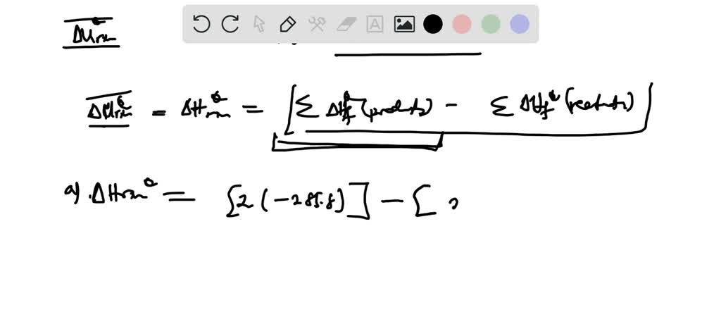 SOLVED:For each of the following reaction equations, calculate the ...