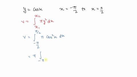 the-region-between-the-curve-ycos-x-and-the-x-axis-from-x-pi-2-to-xpi-2-is-revolved-about-the-x-axis