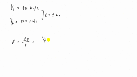 SOLVED:A truck accelerates from 85 km / h to 12 0 km / h in 9.2 s. Find ...