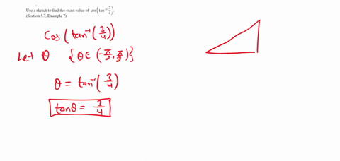 use-a-sketch-to-find-the-exact-value-of-cos-lefttan-1-frac34right