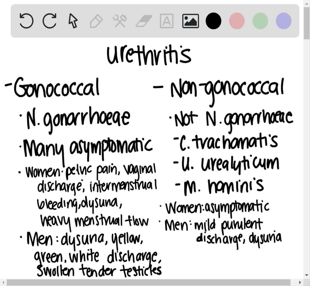 Solved Compare Gonococcal And Nongonoccocal Urethritis With Respect To