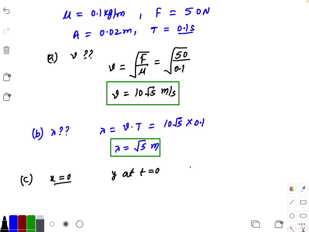 solved-a-long-uniform-string-of-mass-density-0-1-kg-m-is-numerade