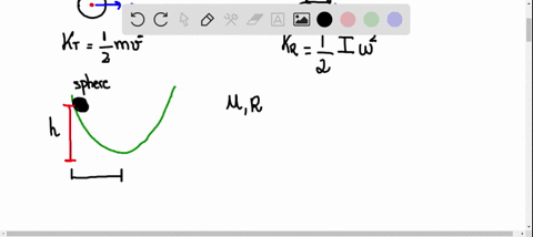 a-solid-ball-of-mass-m-and-radius-r-starts-at-rest-at-height-h-above-the-bottom-of-the-path-in-fig-1