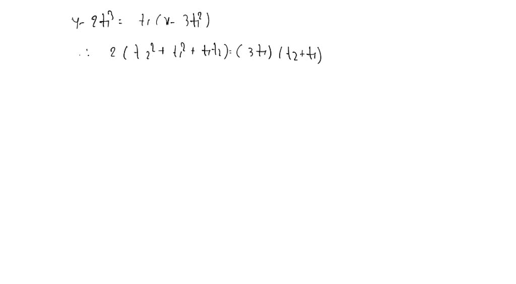 ⏩SOLVED:Find the equation of the staright line which is tangent at ...