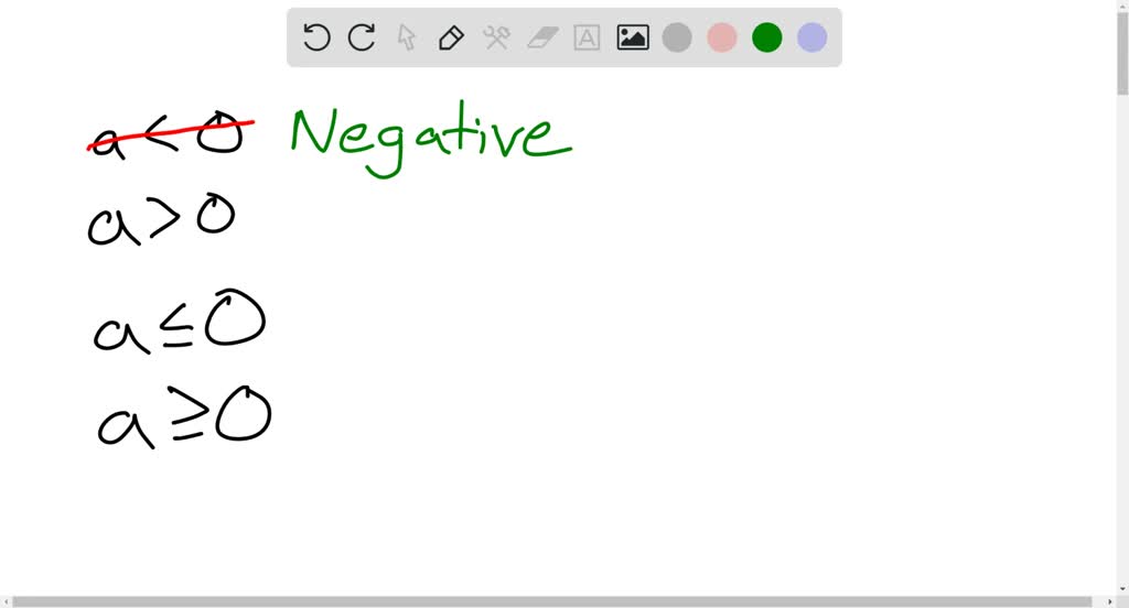SOLVED Multiple Choice If A Is A Nonnegative Real Number Then Which 