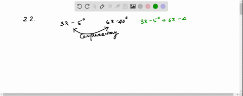 find-the-measure-of-each-unknown-angle-complementary-angles-with-measures-3-x-5-and-6-x-40-degrees