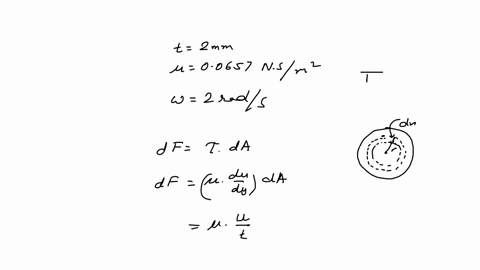 the-shaft-rests-on-a-2-mm-thin-film-of-oil-having-a-viscosity-of-mu00657-mathrmn-cdot-mathrms-math-2
