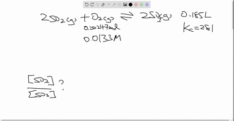 equilibrium-is-established-at-1000-mathrmk-where-k_c281-for-the-reaction-2-mathrmso_2mathrmgmathrmo_