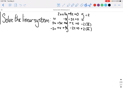 solve-the-given-linear-system-by-any-method-beginarrayr-2-x2-y4-z0-w-quad-y-3-z0-2-w3-xyz0-2-wx3-y-2
