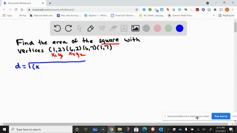 find-the-area-of-the-square-with-vertices-at-126267-and-17