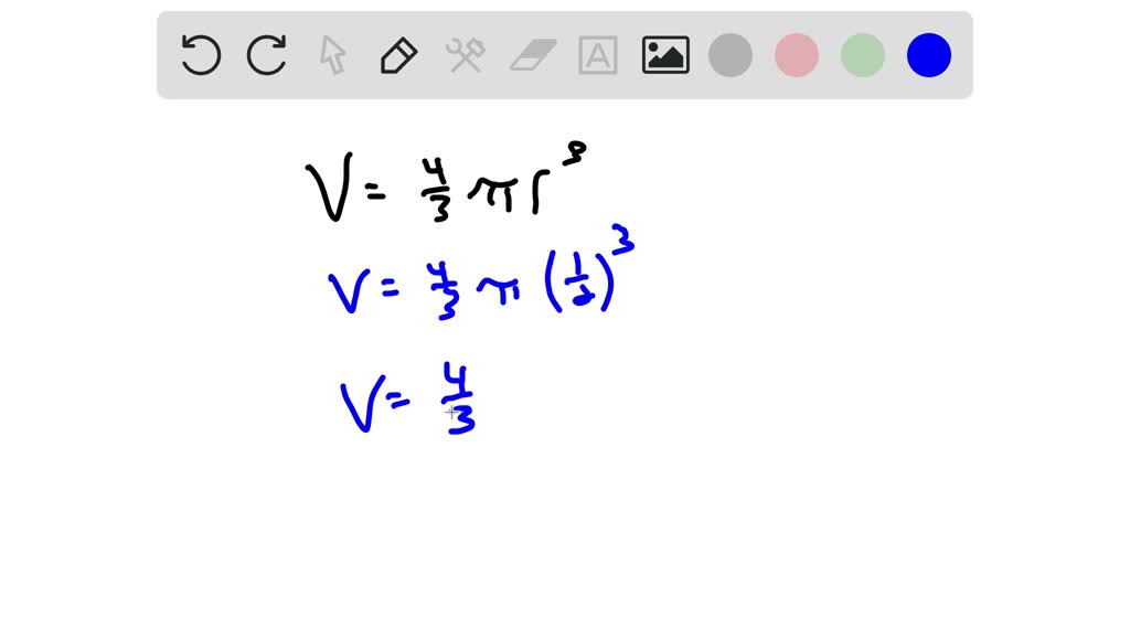 SOLVEDThe volume of a sphere in cubic units is given by the formula V