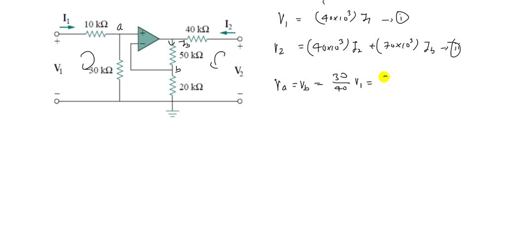 Find the z parameters of the op amp circuit in Fig. 18.99 . Obtain the ...