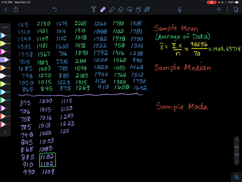 calculate-the-sample-median-mode-and-mean-of-the-data-in-exercise-6-23-explain-how-these-three-measu