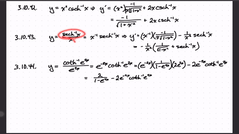 find-the-derivative-of-the-given-function-yx2-operatornamecsch-1-x
