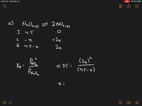 at-a-particular-temperature-k_mathrmp025-for-the-reaction-mathrmn_2-mathrmo_4g-rightleftharpoons-2-4