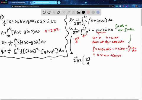 find-the-centroid-of-the-region-bounded-by-the-graphs-of-yxcos-x-and-y0-for-0-leq-x-leq-2-pi-2