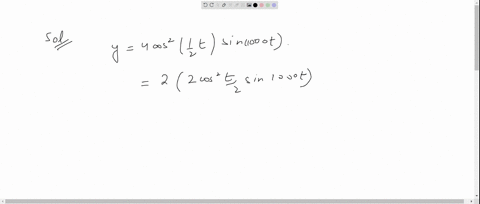 the-displacement-of-a-particle-executing-periodic-motion-is-given-by-y4-cos-2t-2-sin-1000-t-this-exp