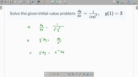 solve-the-given-initial-value-problem-fracd-yd-xfrac1x-y2-quad-y13