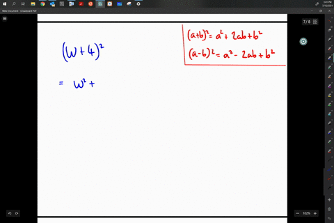 Solved Square Each Binomial Using The Binomial Squares Pattern W 4 Solved Square Each Binomial Using The Binomial Squares Pattern W 4
