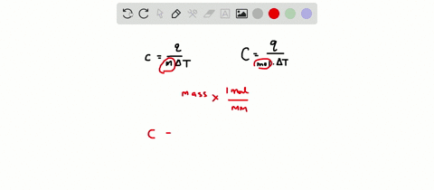 a-derive-an-equation-to-convert-the-specific-heat-of-a-pure-substance-to-its-molar-heat-capacity-b-2