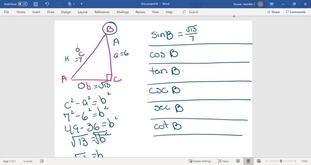 SOLVED:Use the Pythagorean theorem to find the unknown side length ...