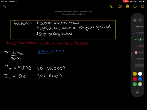 a-machine-worth-10000-new-and-having-a-scrap-value-of-500-is-to-be-depreciated-over-a-ten-year-life-