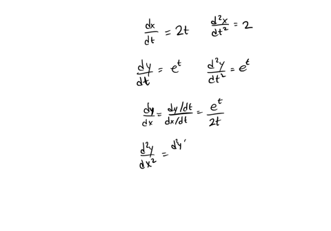 find-d-y-d-x-and-d2-y-d-x2-for-which-values-of-t-is-the-curve-concave-upward-xt21-quad-yet-1-2