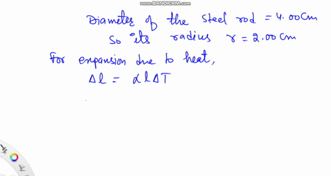 a-steel-rod-400-mathrmcm-in-diameter-is-heated-so-that-its-temperature-increases-by-700circ-mathrmc-