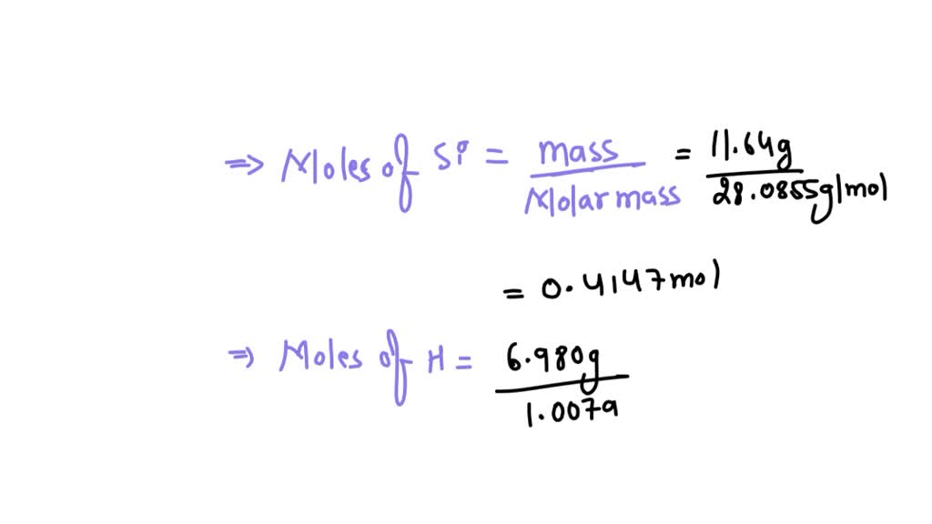 ⏩SOLVED:Silicon and hydrogen form a series of compounds with the ...