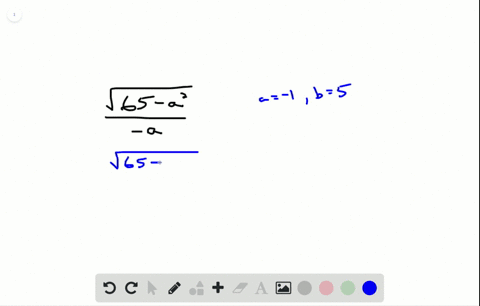 evaluate-the-radical-expression-when-a-1-text-and-b5-fracsqrt65-a2-a