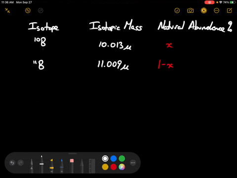 naturally-occurring-boron-consists-of-two-isotopes-with-the-isotopic-masses-10013-and-11009-the-obse