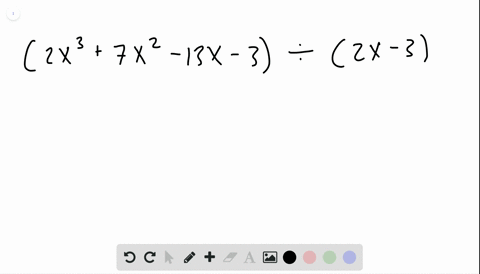 use-synthetic-division-to-find-the-quotient-left2-x37-x2-13-x-3right-div2-x-3