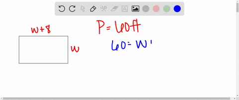 solve-using-a-geometry-formula-the-length-of-a-rectangle-is-eight-feet-more-than-the-width-the-perim