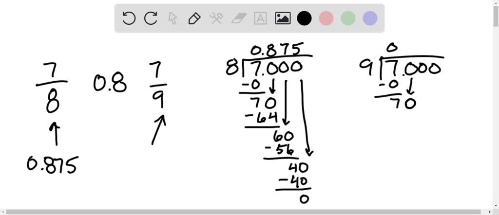 SOLVED:Use the > symbol to arrange the following numbers in order from ...