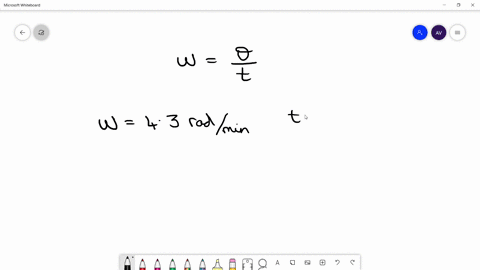 use-the-formula-omegafracthetat-to-find-the-value-of-the-missing-variable-omega43-radians-per-min-t1