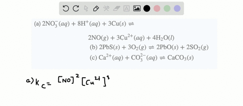 write-equilibrium-constant-expressions-k-for-the-following-reactions-a-2-mathrmno_3-a-q8-mathrmha--2