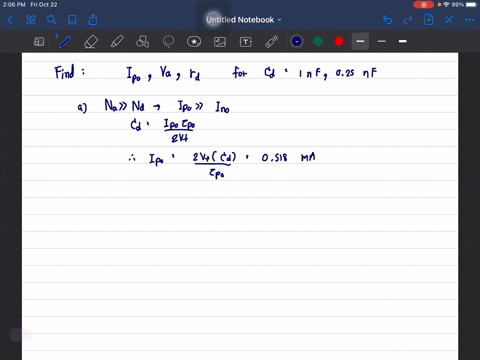 a-one-sided-mathrmp-mathrmn-silicon-diode-has-doping-concentrations-of-n_a4-times-1017-mathrmcm-3-an