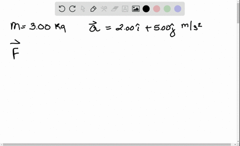a-300-mathrmkg-object-undergoes-an-acceleration-given-by-overrightarrowmathrma200-hatmathrmi500-hatm