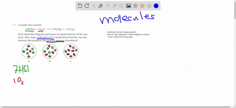 consider-the-reaction-4-hclg-o2g-2-h2og-2-cl2g-each-molecular-diagram-represents-an-initial-mixture-