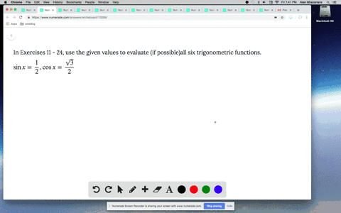 in-exercises-11-24-use-the-given-values-to-evaluate-if-possibleall-six-trigonometric-functions-sin-x
