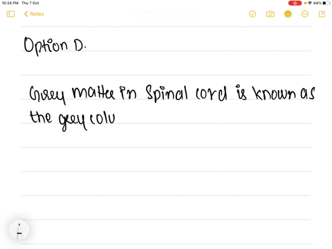 which-of-the-following-has-h-shaped-grey-matter-a-cerebrum-b-medulla-oblongata-c-cerebellum-d-spinal