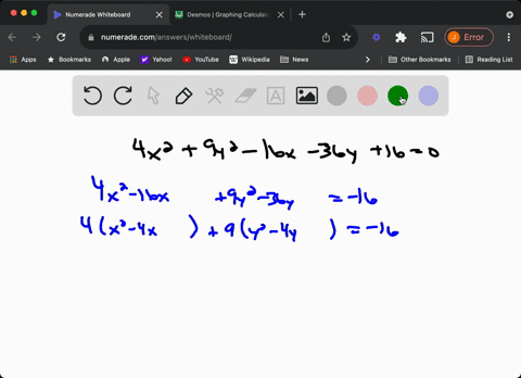 transform-each-equation-into-one-of-the-standard-forms-identify-the-curve-and-graph-it-4-x29-y2-16-x