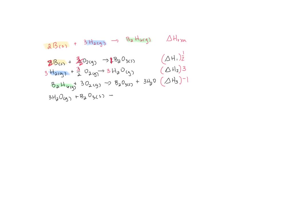 SOLVEDA The standard molar enthalpy of formation of diborane, B2 H6(g