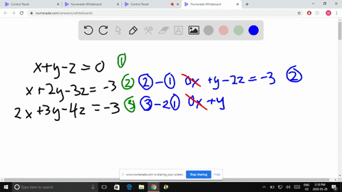 find-the-complete-solution-of-the-linear-system-or-show-that-it-is-inconsistent-leftbeginarraycxy-z0