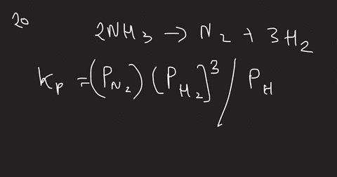 SOLVED:The decomposition of ammonia is: 2 NH3( g) ⇌N2( g)+3 H2( g) . If ...